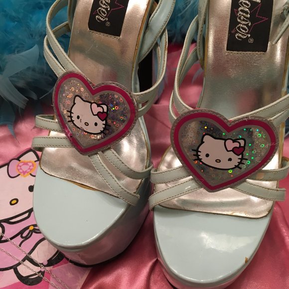 AMAZING vintage Y2K  custom hello kitty platforms ! - Picture 3 of 7